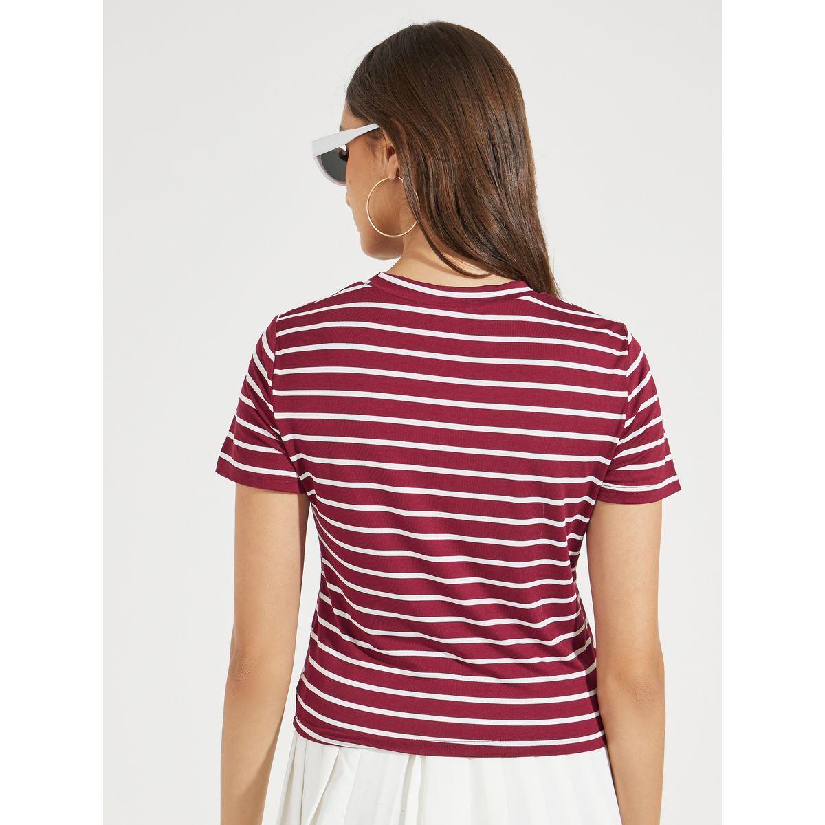 Styli Regular Fit Striped T-Shirt-women-clothing-tshirts-image-4