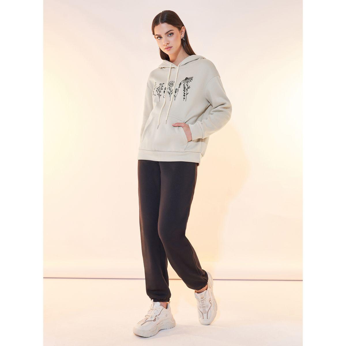 Styli Floral Print Dropped Shoulder Hoodie-women-clothing-hoodiesandsweatshirts-hoodies-image-2