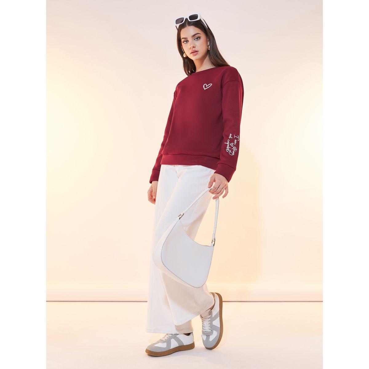 Styli Text Print Round Neck Sweatshirt-women-winterwear-hoodiesandsweatshirts-sweatshirts-image-2