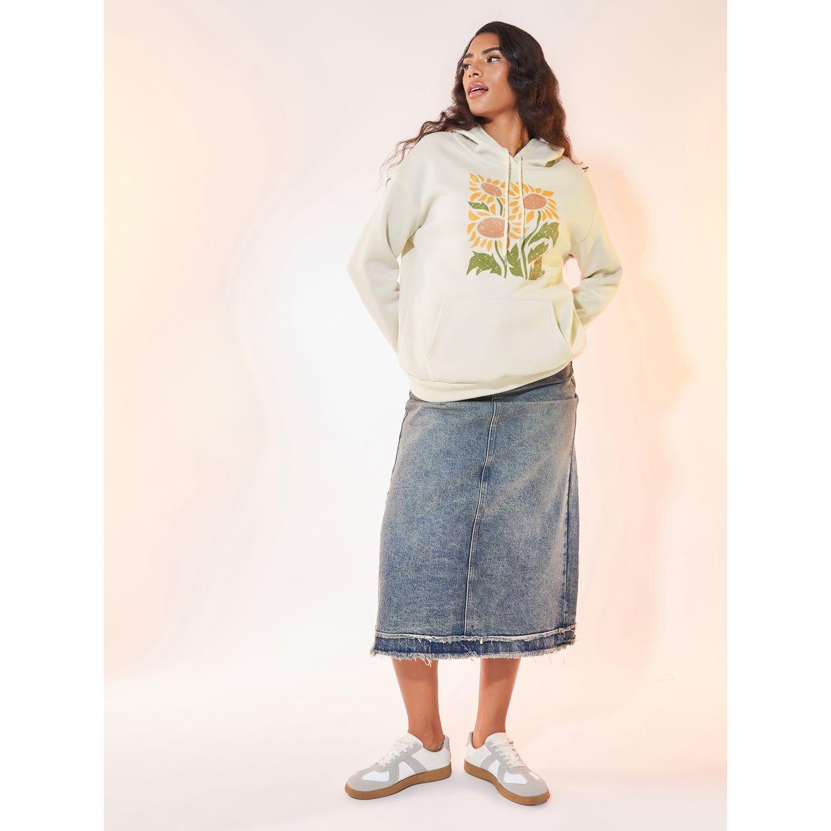 Styli Sunflower Print Oversized Hoodie-women-winterwear-hoodiesandsweatshirts-hoodies-image-2
