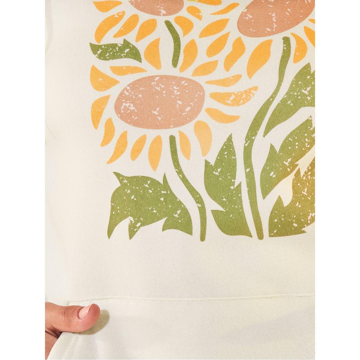 Styli Sunflower Print Oversized Hoodie-women-winterwear-hoodiesandsweatshirts-hoodies-image-3
