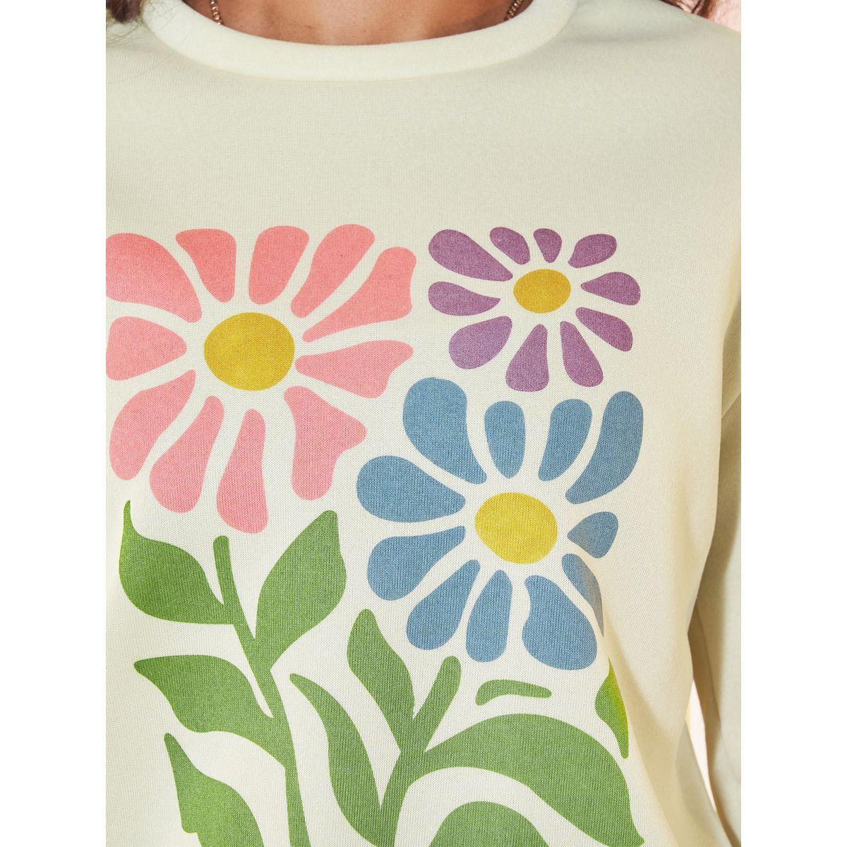 Styli Floral Print Long Sleeves Sweatshirt-women-winterwear-hoodiesandsweatshirts-sweatshirts-image-3