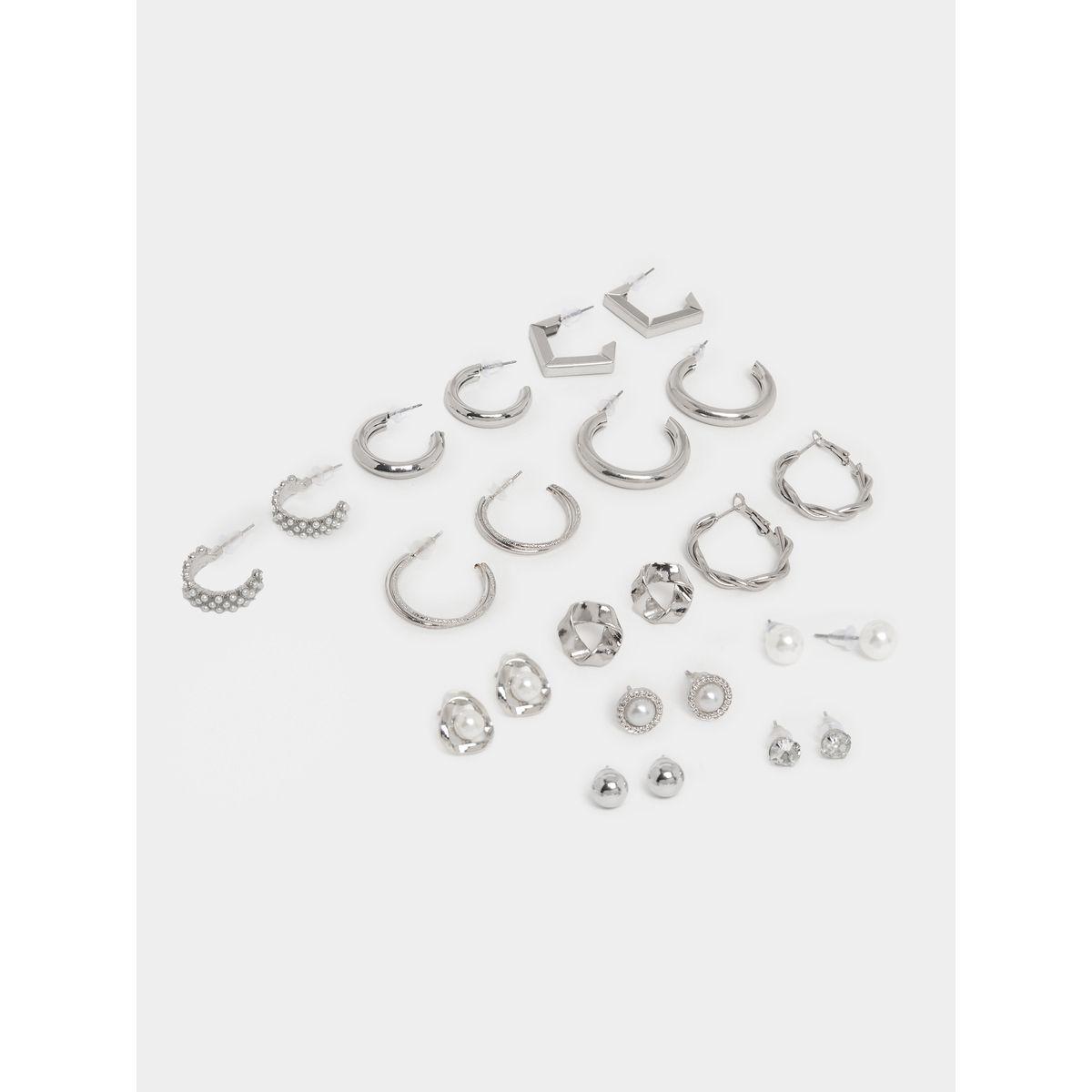 Styli Set of 12 - Assorted Earrings-women-watchesandjewellery-jewellery-earrings-image-1