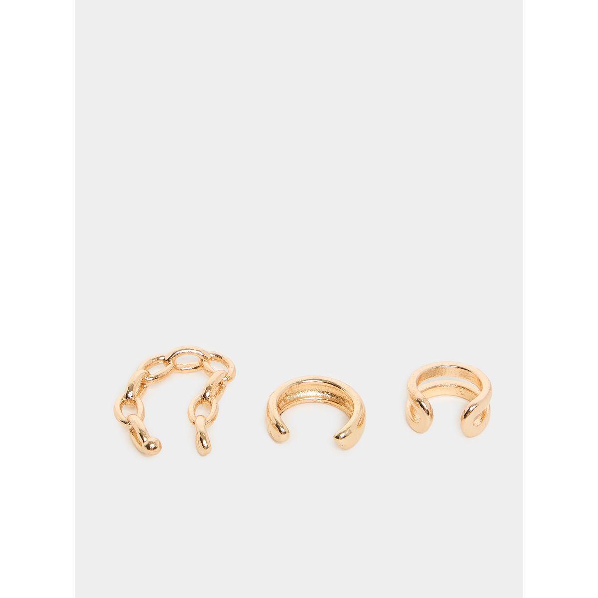 مجموعة من 3 اقراط اذن كاجوال-women-watchesandjewellery-jewellery-earrings-image-3