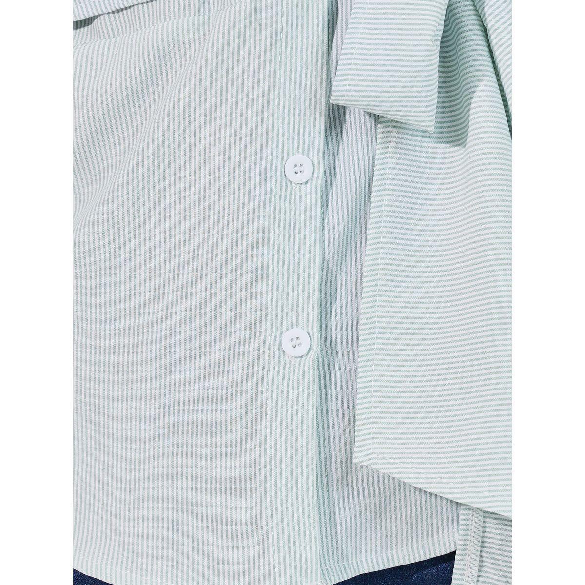 بلوزة منسوجة مخططة مع أربطة-women-clothing-shirtsandblouses-shirts-image-3