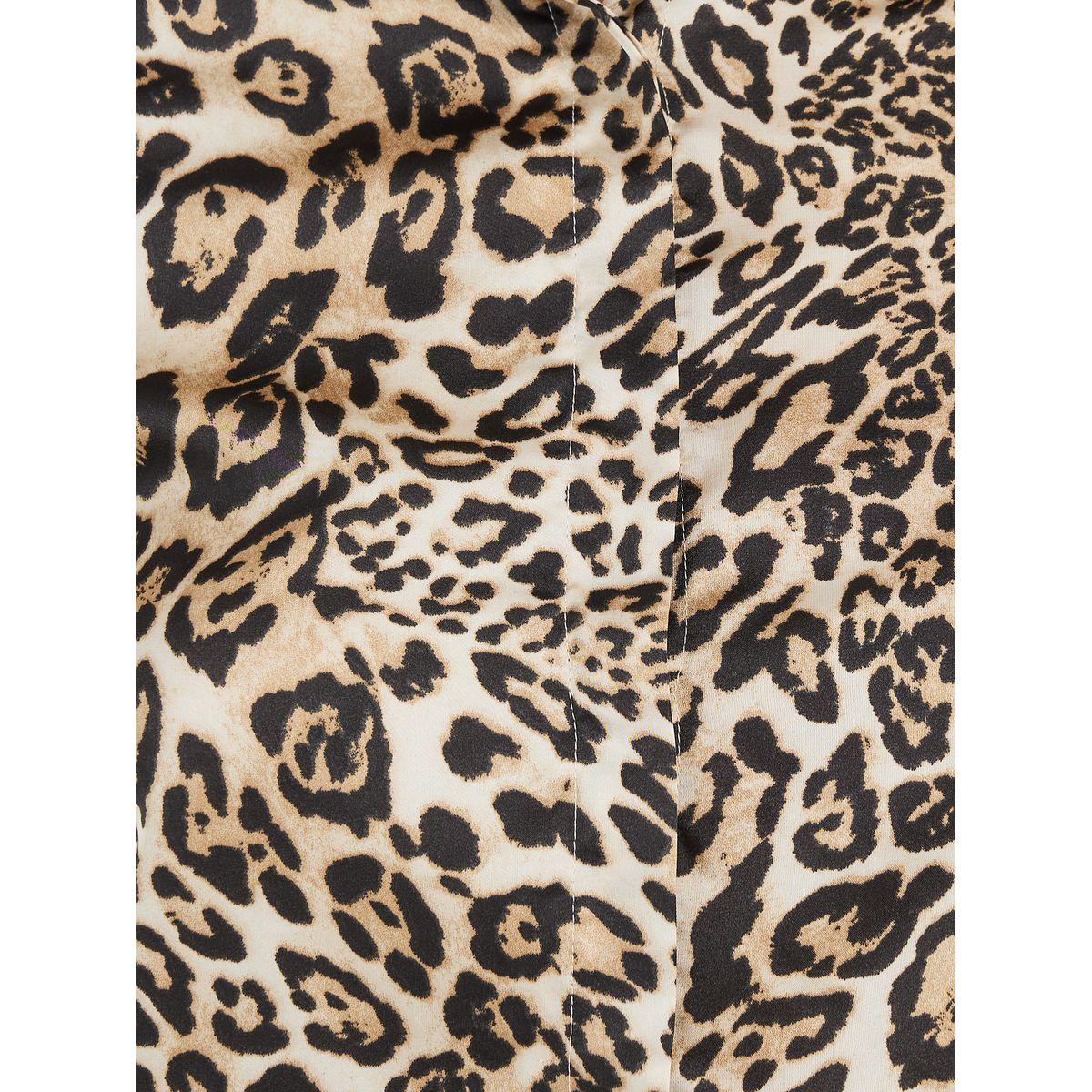 Styli Animal Print Satin Shirt with Tie Detail-women-clothing-shirtsandblouses-shirts-image-3