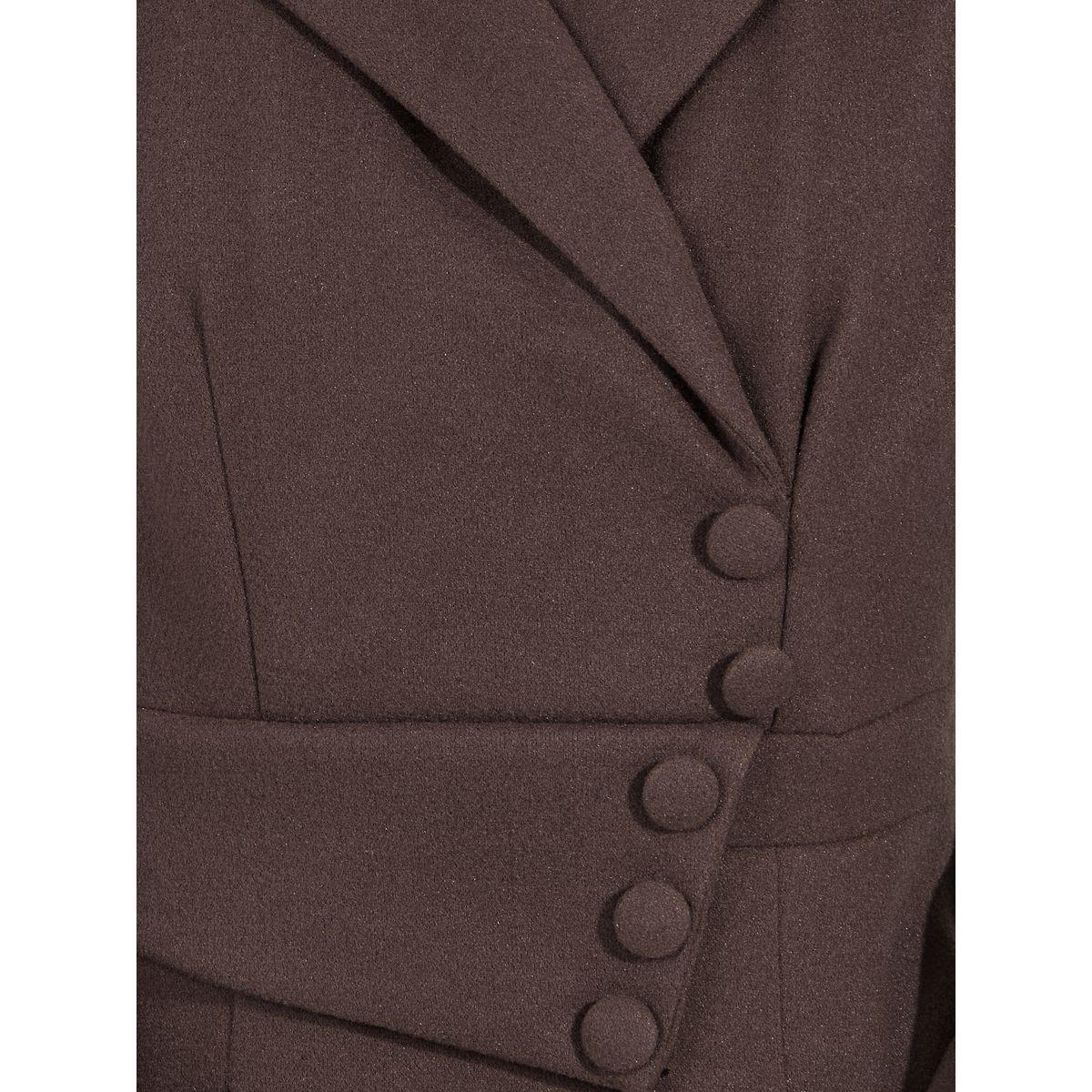 Styli Limited Notch Lapel Button Detail Wool Like Blazer Midi Dress-women-clothing-dresses-image-3