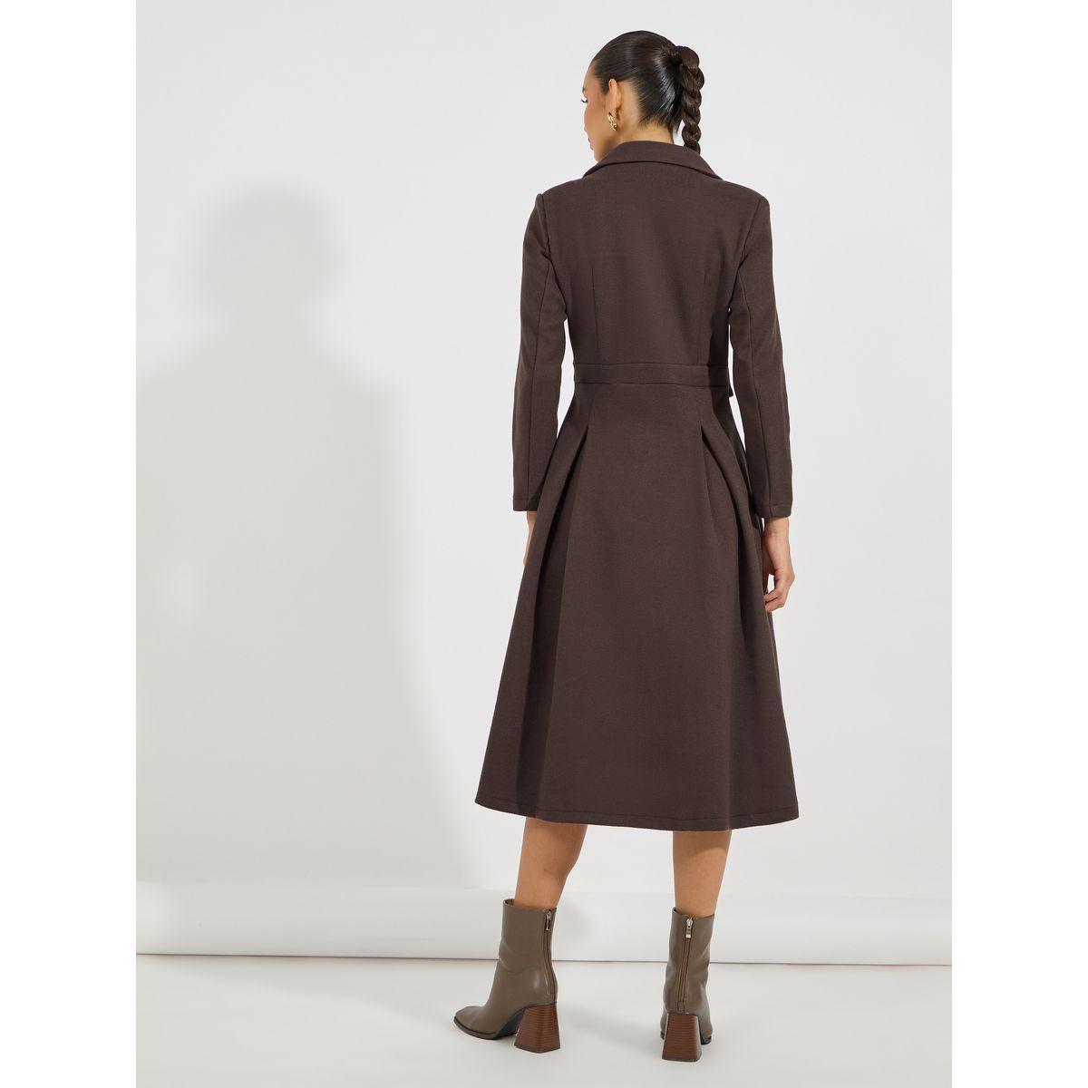 Styli Limited Notch Lapel Button Detail Wool Like Blazer Midi Dress-women-clothing-dresses-image-6