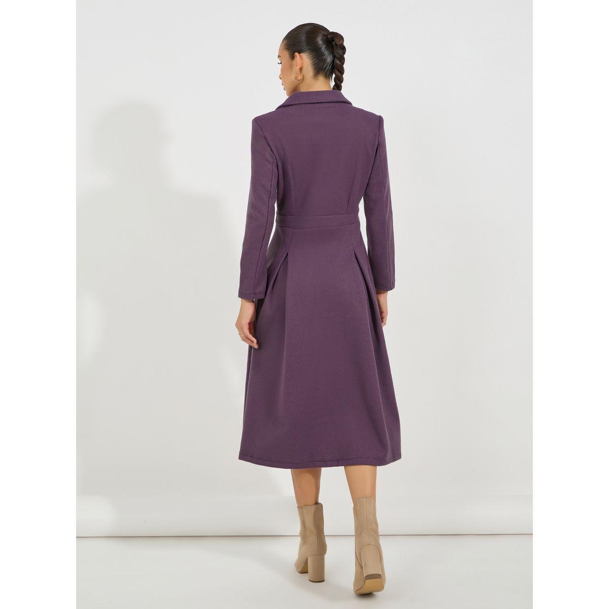 فستان ميدي مزين بأزرار مع ياقة بشق-women-clothing-dresses-image-6