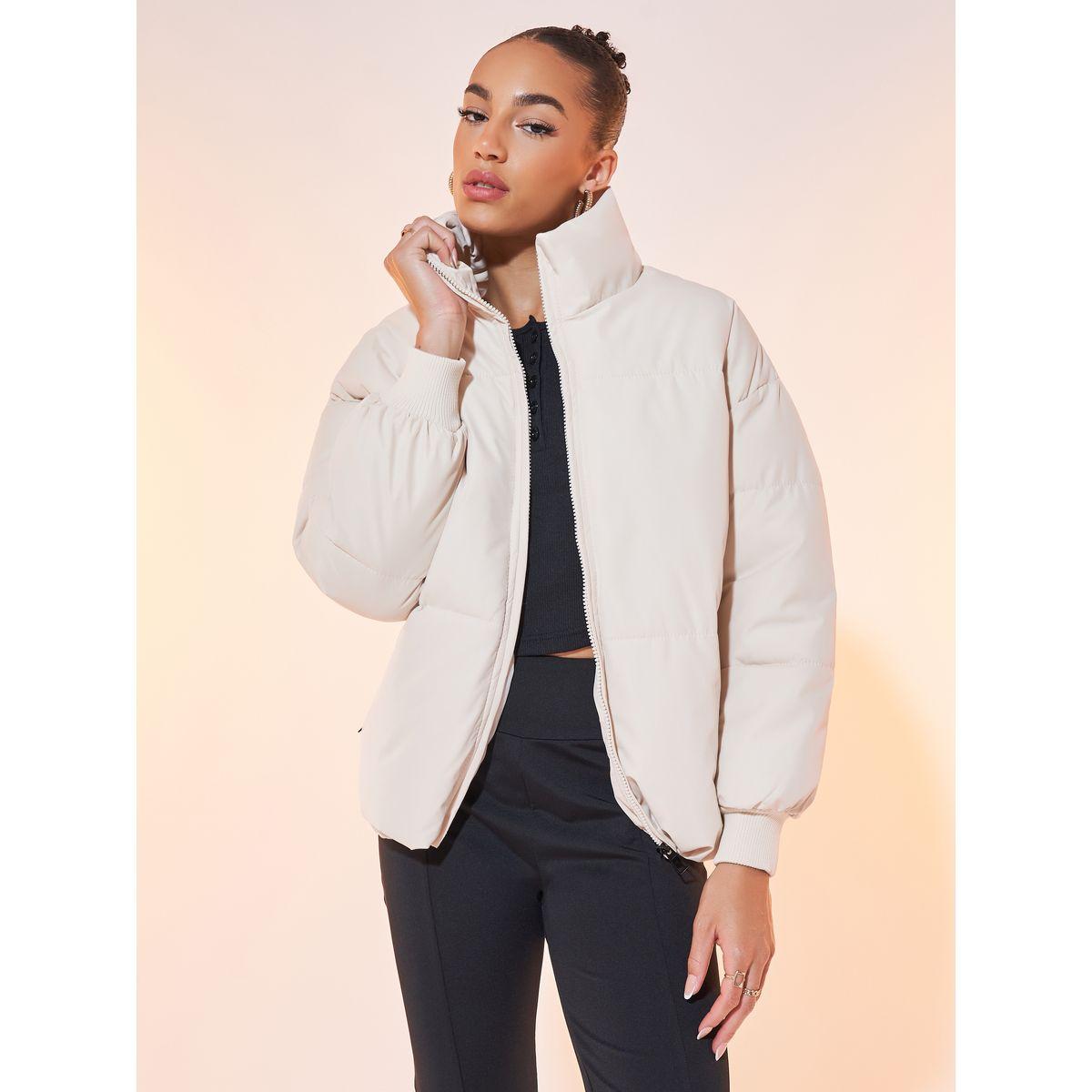 Styli Solid Zipper Padded Coat-women-clothing-coatsandjackets-coats-image-1