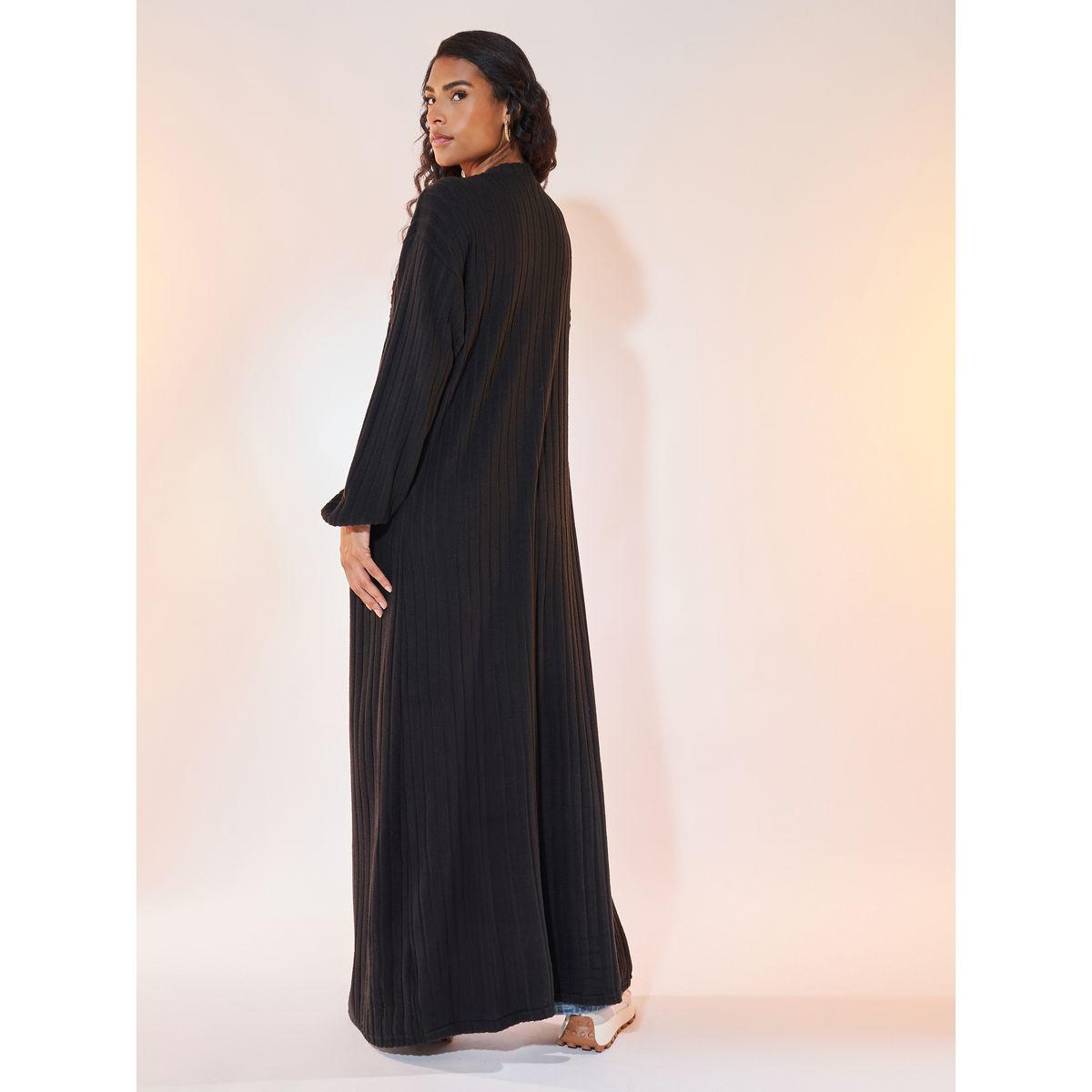Styli Open Front Maxi Kimono with Dropped Shoulder-women-clothing-shirtsandblouses-shirts-image-4