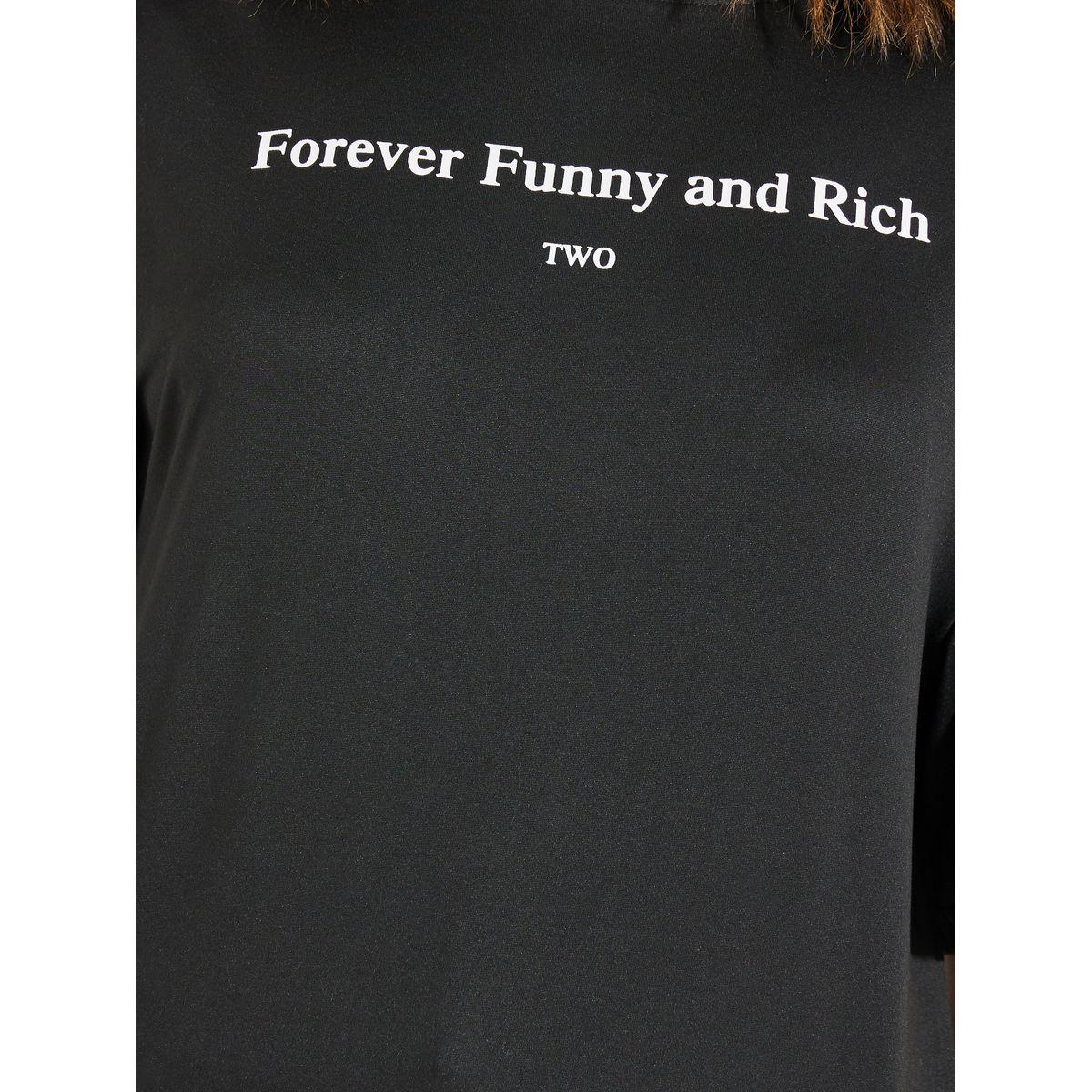 Styli Oversized Slogan Print T-Shirt with Dropped Shoulder-women-clothing-tshirts-image-4