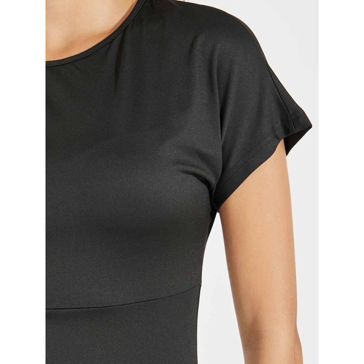 Styli Solid Round Neck A-Line Midi Dress-women-clothing-dresses-image-3