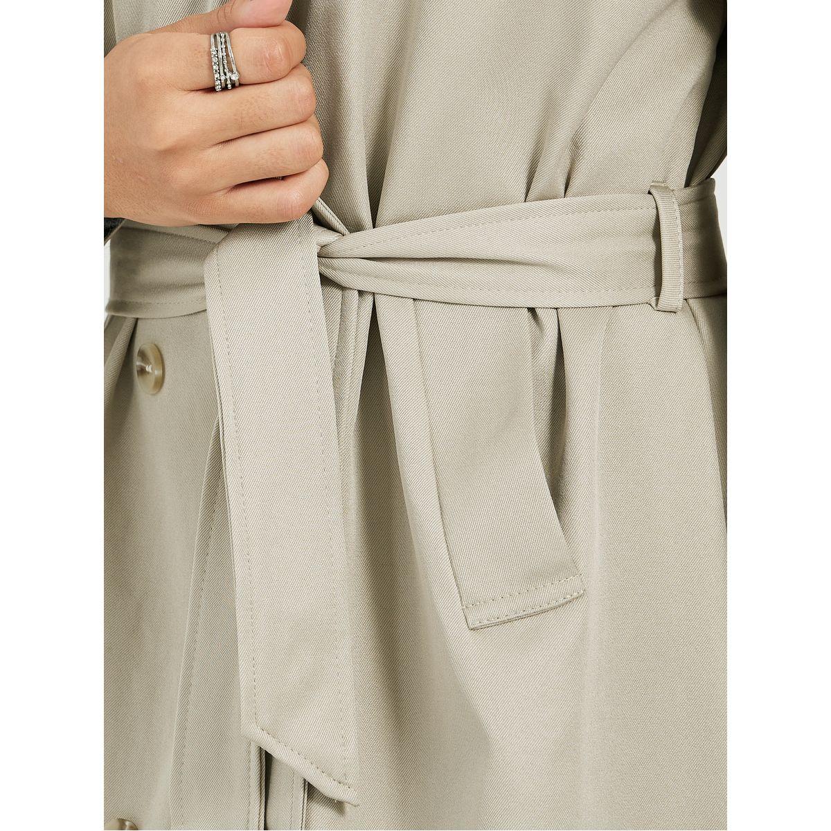 معطف ترنش بقصة عادية وحزام خصر-women-clothing-coatsandjackets-coats-image-5