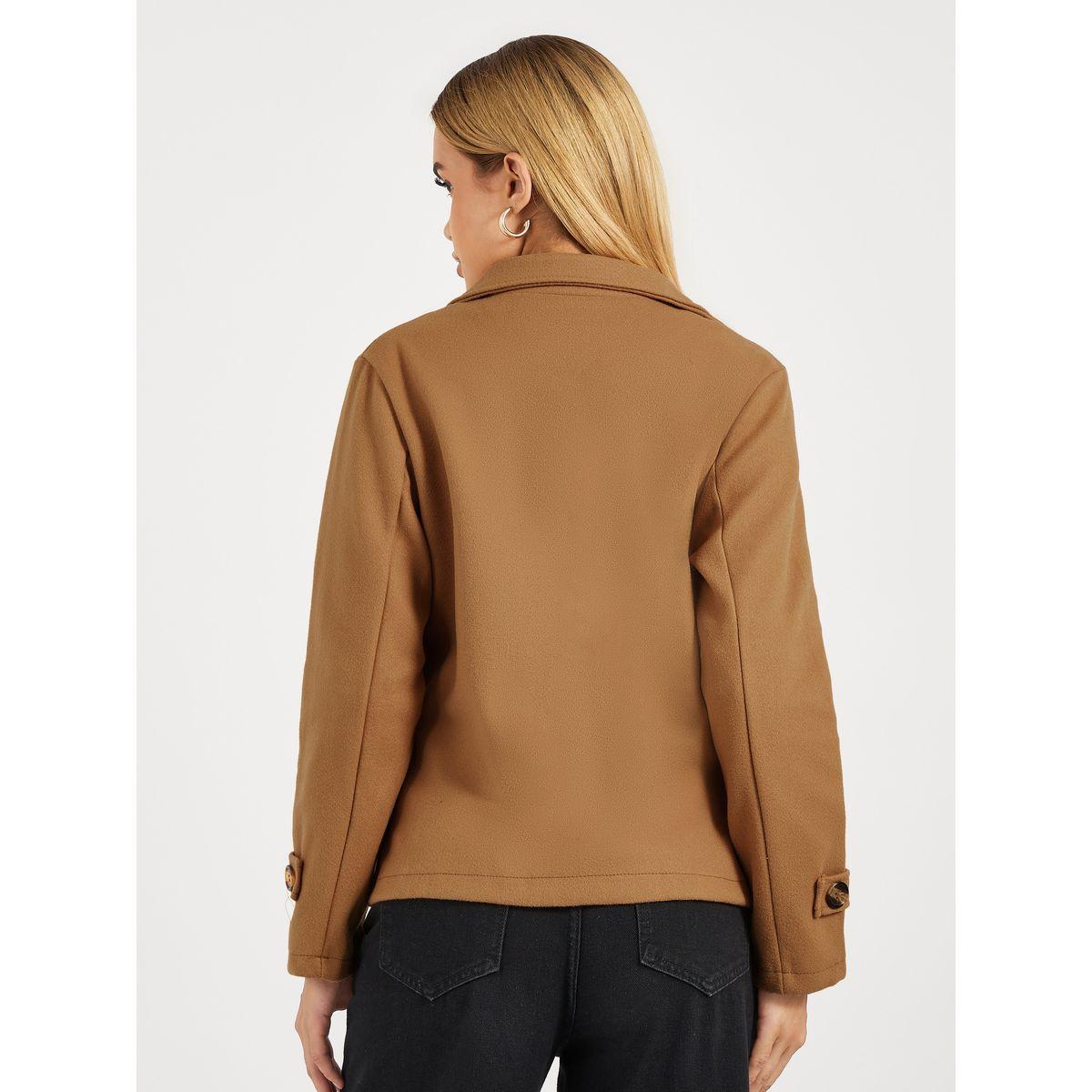 بليزر بقصة عادية وصفين أزرار-women-clothing-coatsandjackets-blazers-image-1