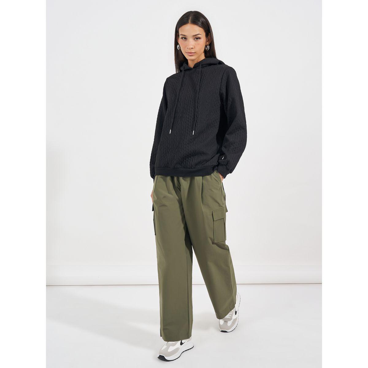 Styli Oversized Regular Length Textured Hoodie-women-winterwear-hoodiesandsweatshirts-hoodies-image-2