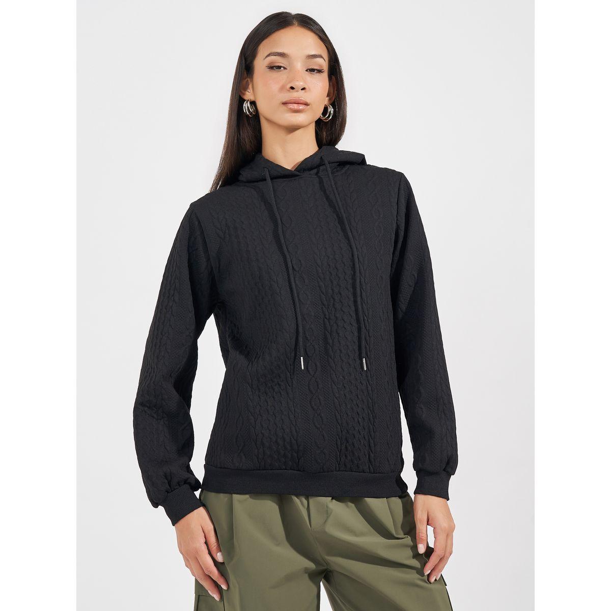 Styli Oversized Regular Length Textured Hoodie-women-winterwear-hoodiesandsweatshirts-hoodies-image-3