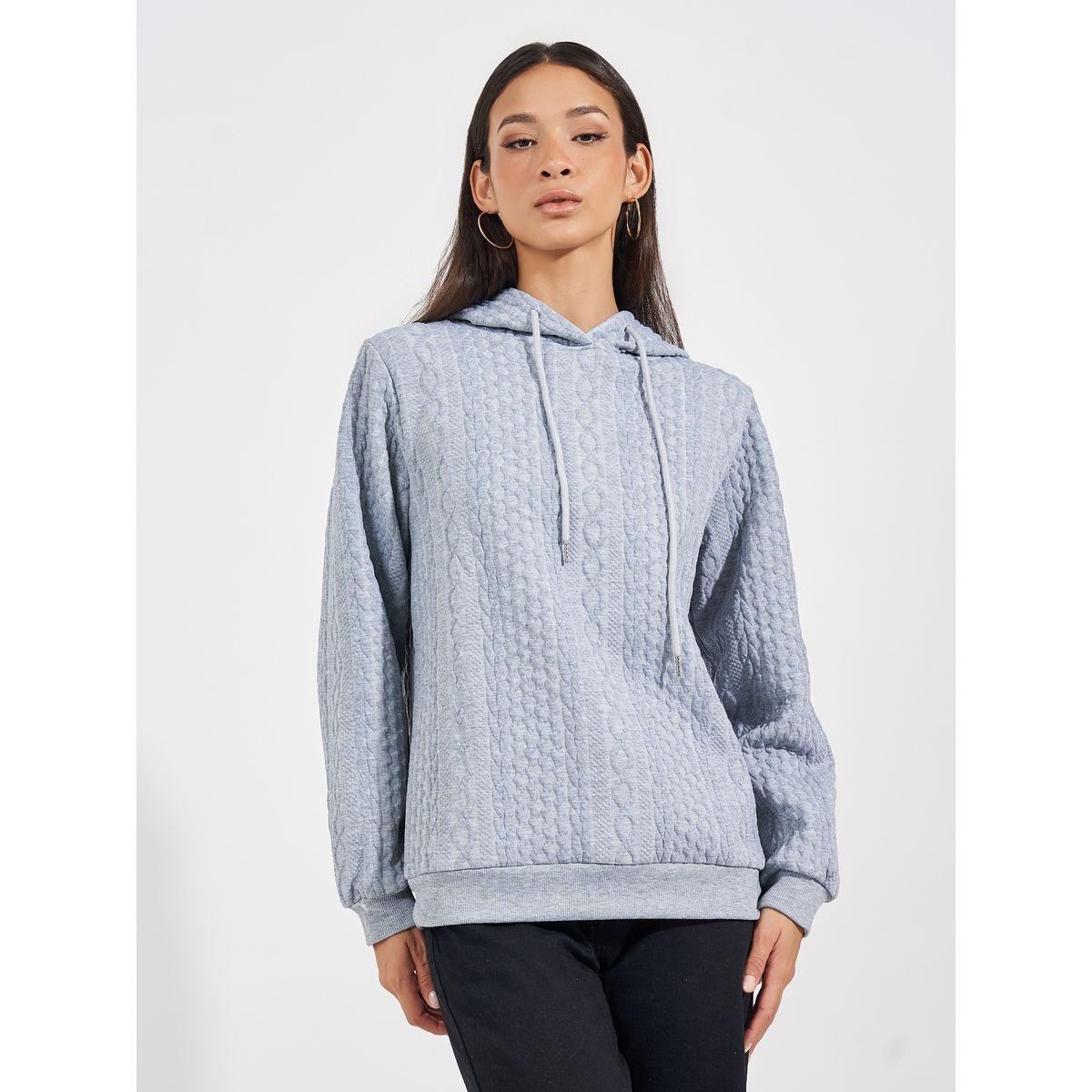 Styli Oversized Regular Length Textured Hoodie-women-winterwear-hoodiesandsweatshirts-hoodies-image-1