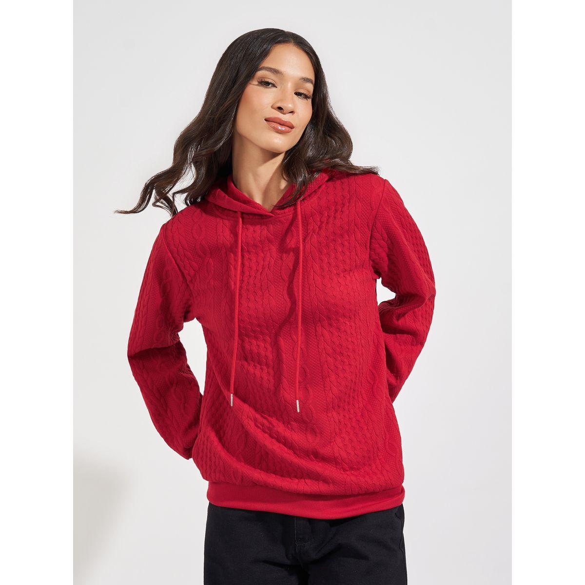 Styli Oversized Regular Length Textured Hoodie-women-winterwear-hoodiesandsweatshirts-hoodies-image-1
