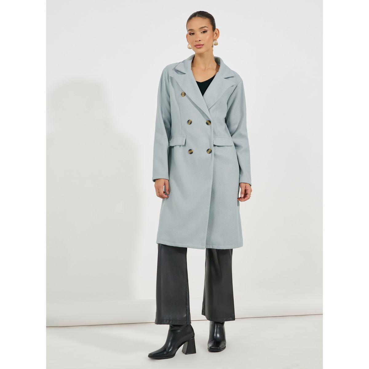 Styli Regular Fit Midi Length Wool Like Double Breasted Coat-women-clothing-coatsandjackets-coats-image-3