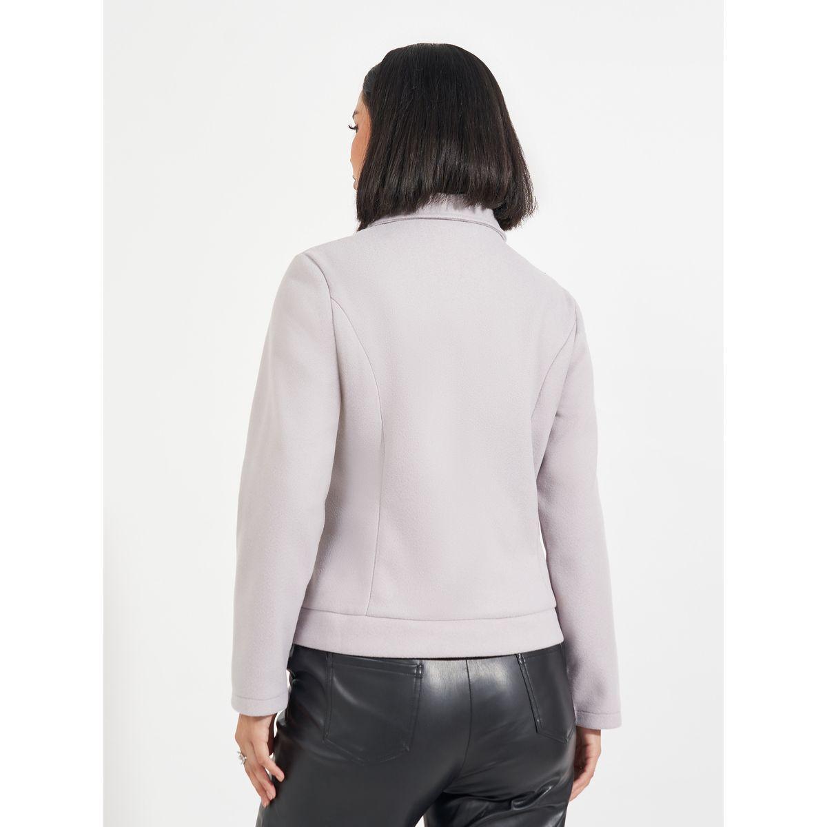 جاكيت بقصة عادية وصفين أزرار-women-winterwear-coatsandjackets-jackets-image-4