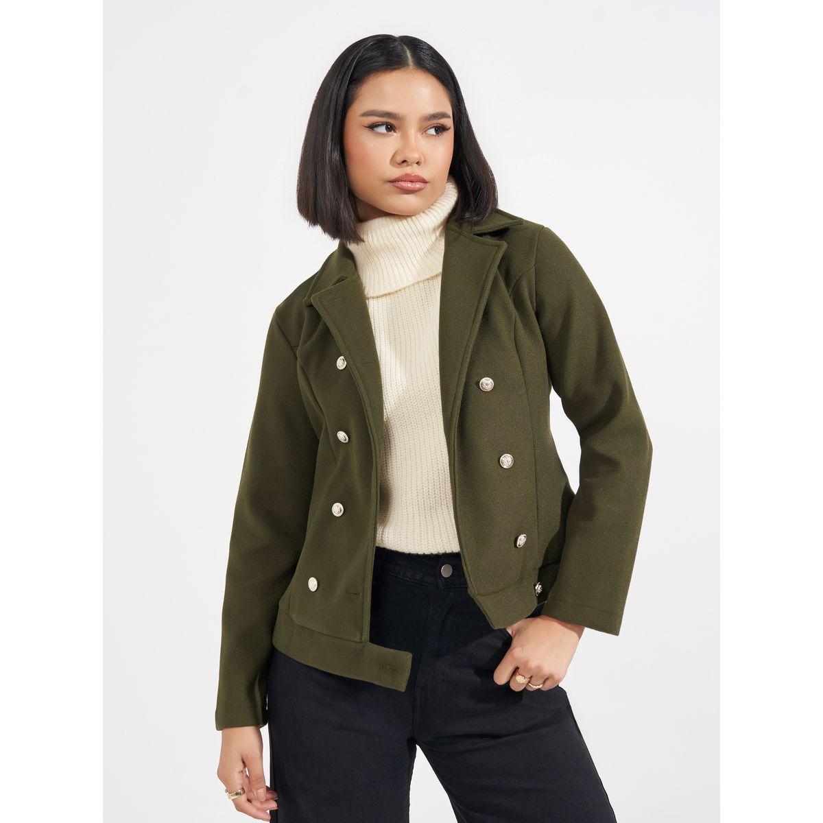 Styli Regular Fit Regular Length Military Style Jacket-women-winterwear-coatsandjackets-jackets-image-2