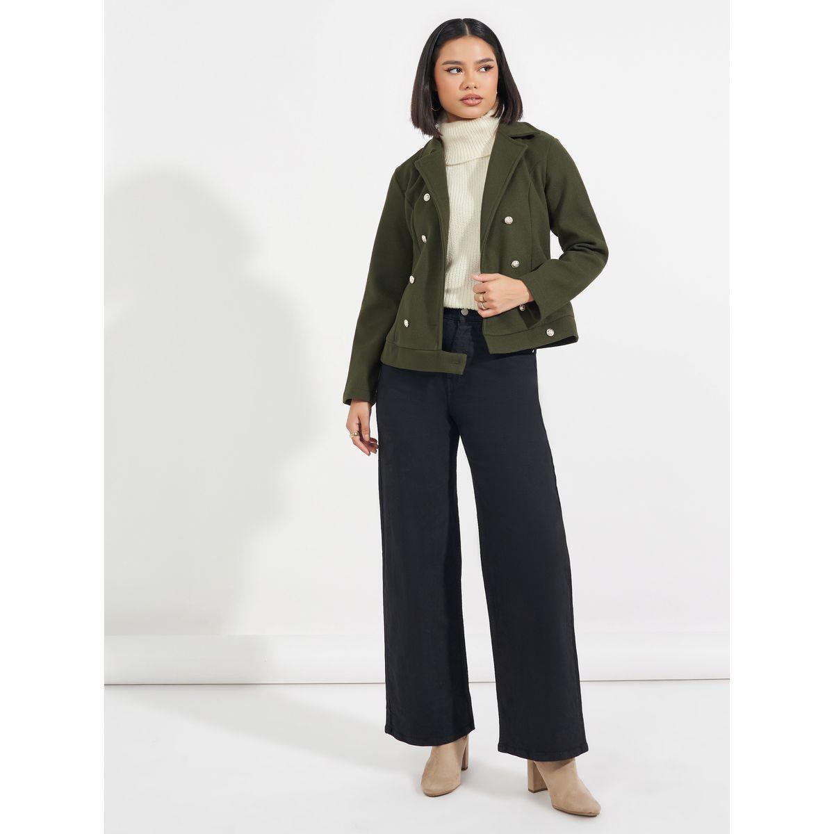Styli Regular Fit Regular Length Military Style Jacket-women-winterwear-coatsandjackets-jackets-image-3
