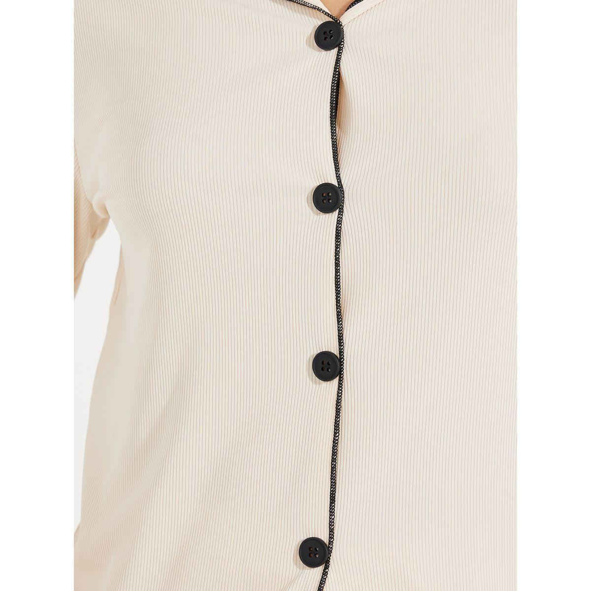 Styli Overlock Seam Detail Top & Pyjama Set-women-clothing-nightwear-pyjamas-longsets-image-3