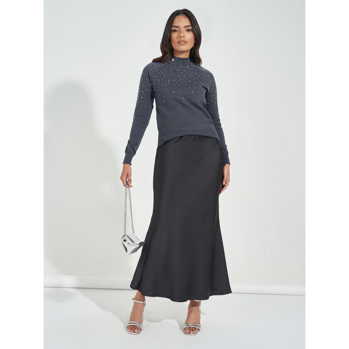 Styli Limited Embellished Detail High Neck Sweater-women-clothing-cardigansandjumpers-jumpers-image-2