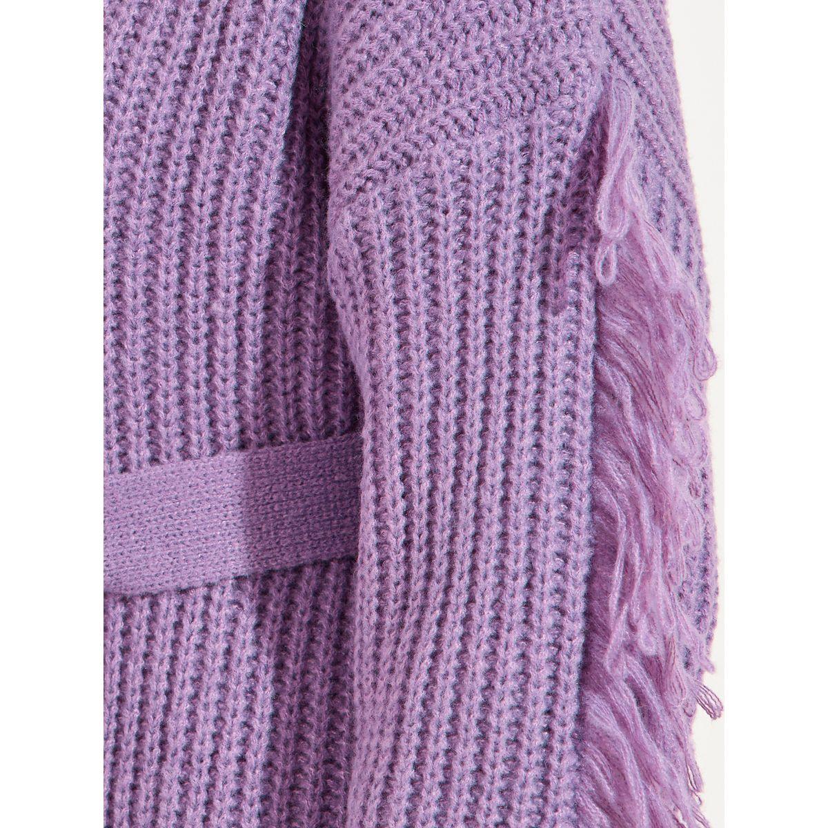 Styli Limited Oversized Fringe Detail Turtle Neck Midi Dress-women-clothing-dresses-image-3
