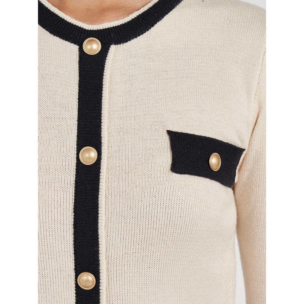 Styli Limited Knitted Color Block Pleat Detail Midi Dress-women-clothing-dresses-image-4