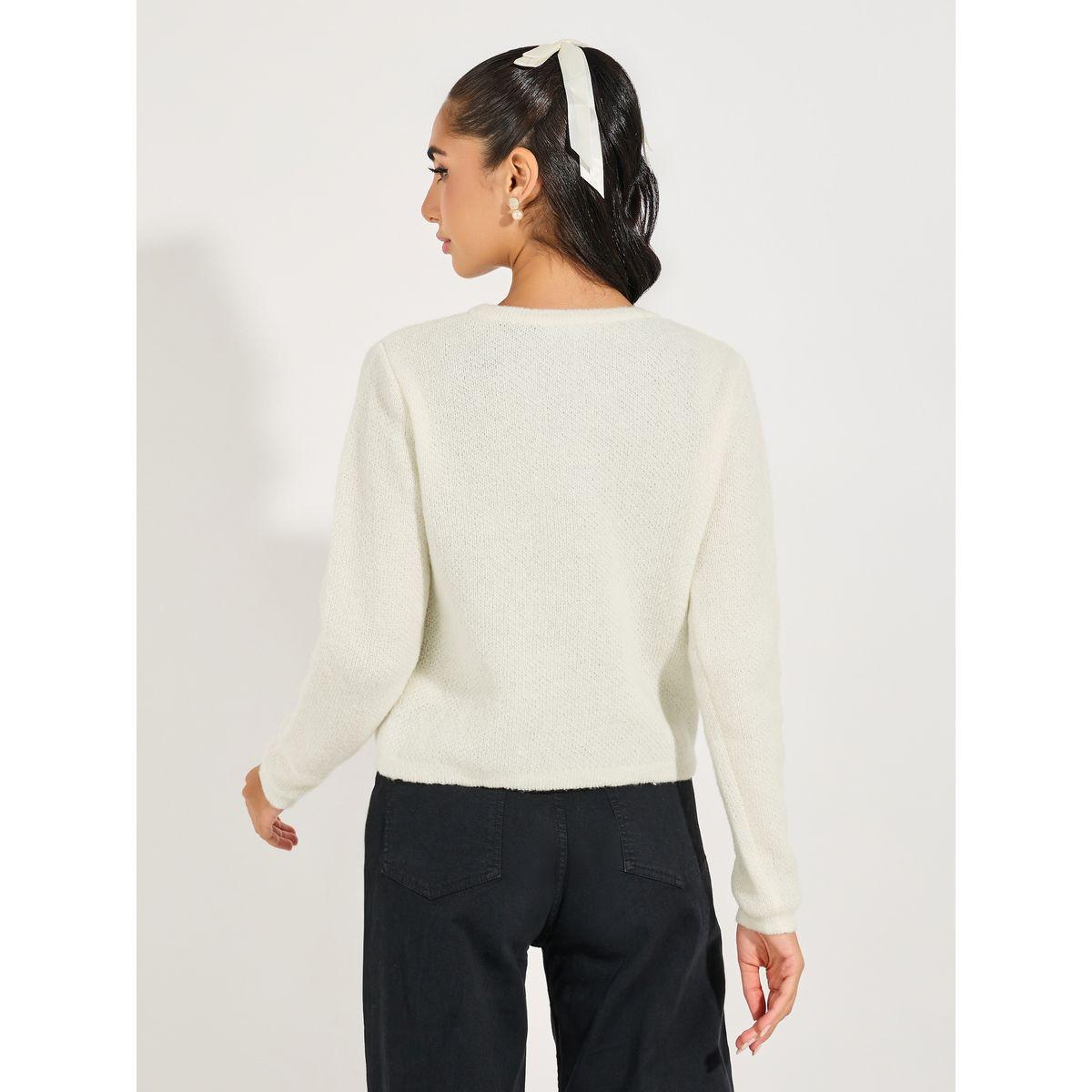 Styli Limited Button Placket Knitted Cardigan-women-winterwear-cardigansandjumpers-cardigans-image-5