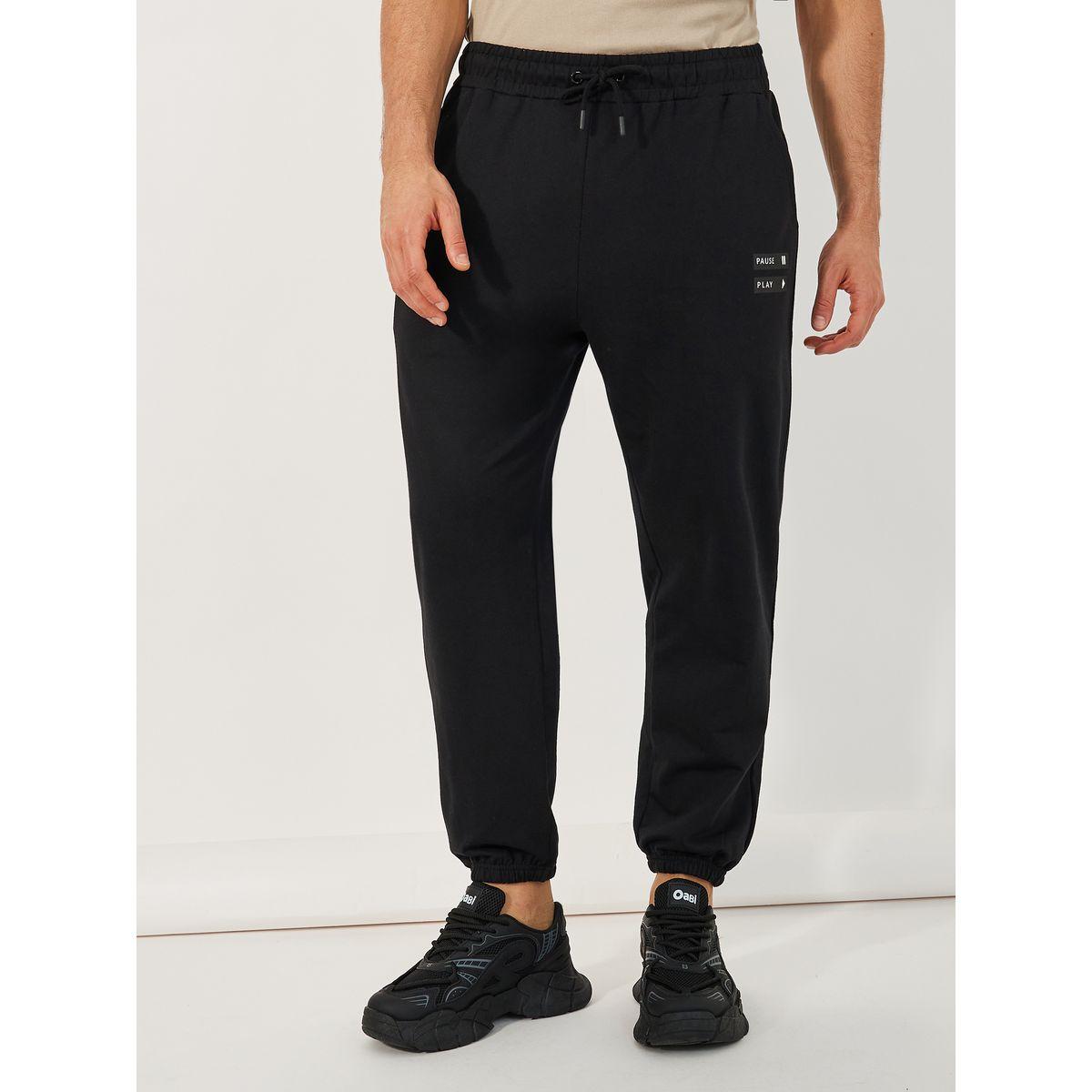 Styli Graphic Print Oversized T-Shirt & Terry Joggers Co-Ords-men-clothing-coordsets-image-5