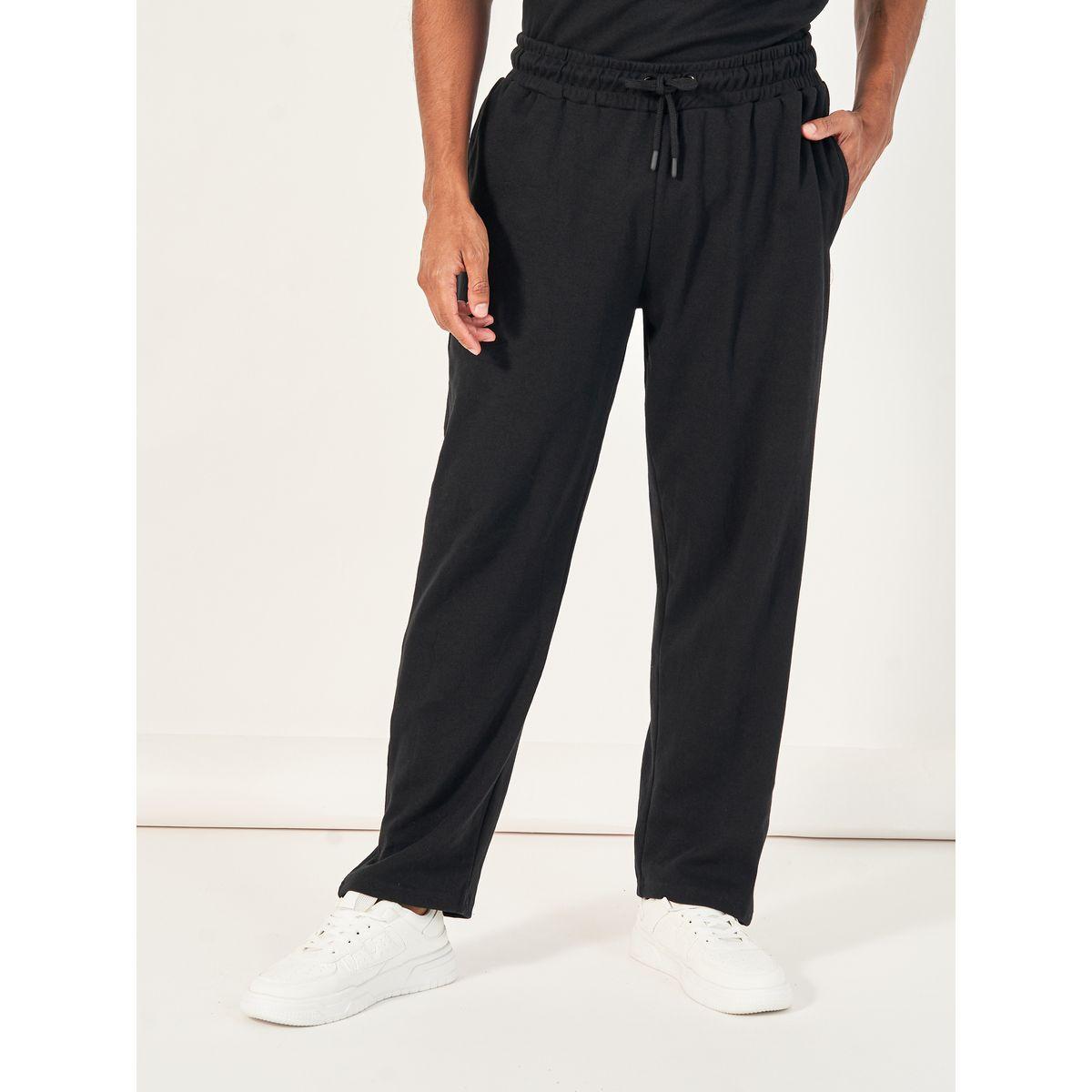 Styli Back Print Oversized T-Shirt & Open Hem Joggers Interlock Co-Ords-men-clothing-coordsets-image-5
