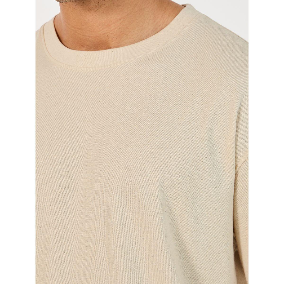 Styli Back Print Oversized T-Shirt and Open Hem Interlock Joggers Co-Ords-men-clothing-coordsets-image-4