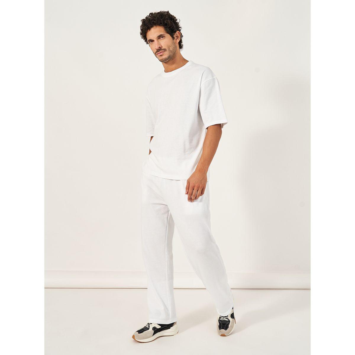 Styli Back Print Oversized T-Shirt & Joggers Co-Ords-men-clothing-coordsets-image-1