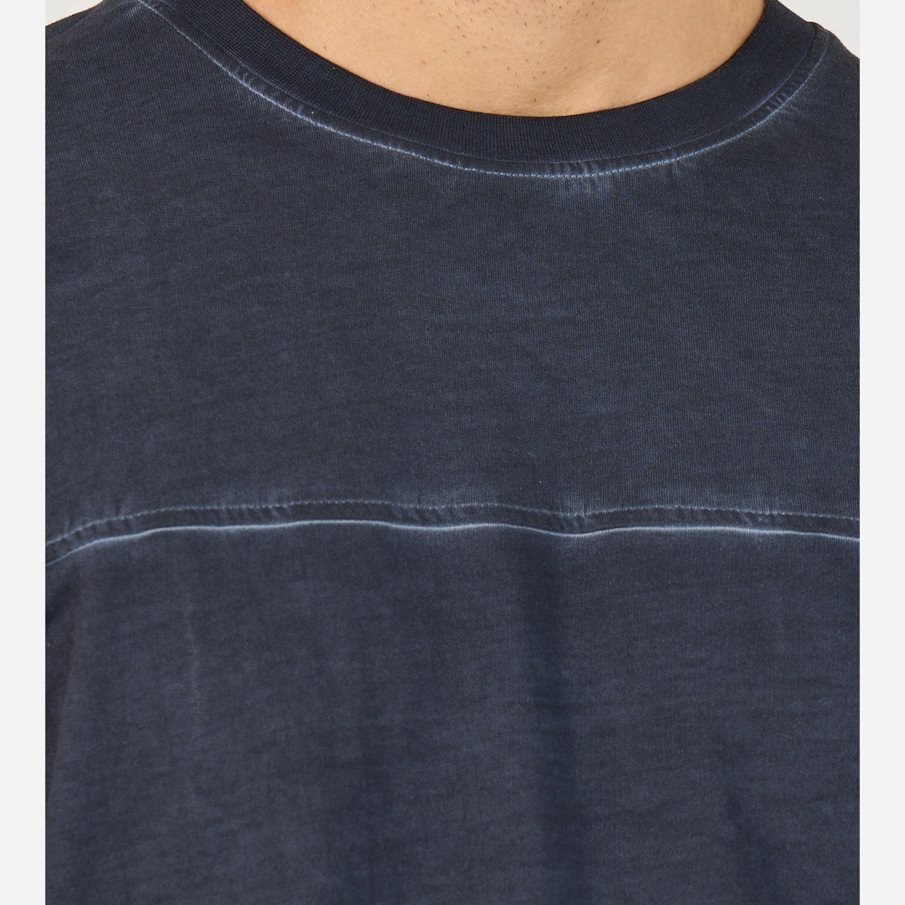 ستايلي - طقم تي شيرت تيري برقبة دائرية مغسول بالحمض مع شورت-men-clothing-coordsets-image-5