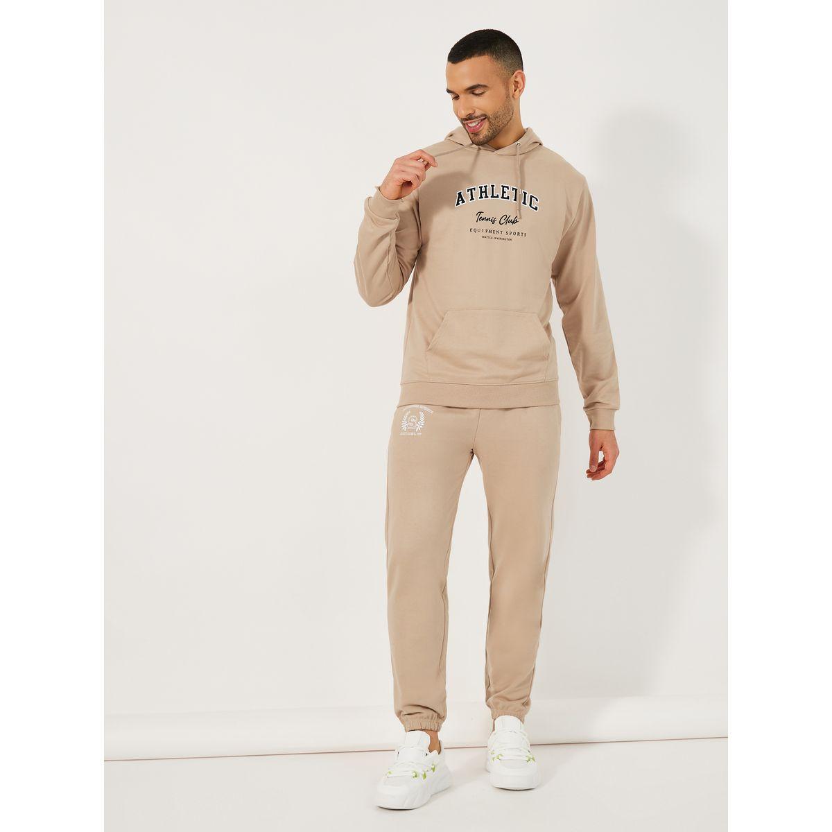 Styli Varsity Print Relaxed Fit Hoodie & Cuffed Joggers Co-Ords-men-clothing-coordsets-image-1