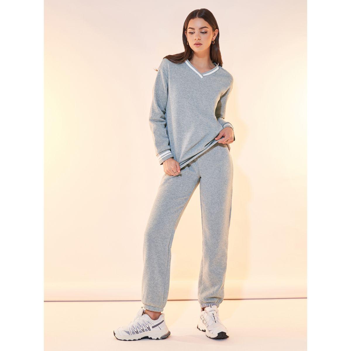 Styli Basic Solid Joggers with Elastic Cuff-women-clothing-bottoms-joggers-image-1
