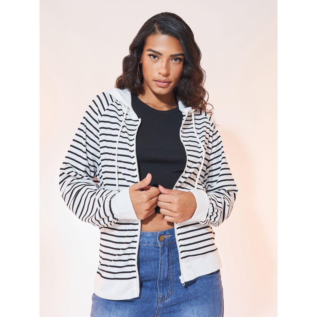 جاكيت مخطط بتفاصيل سحَّاب غلق-women-winterwear-coatsandjackets-jackets-image-1