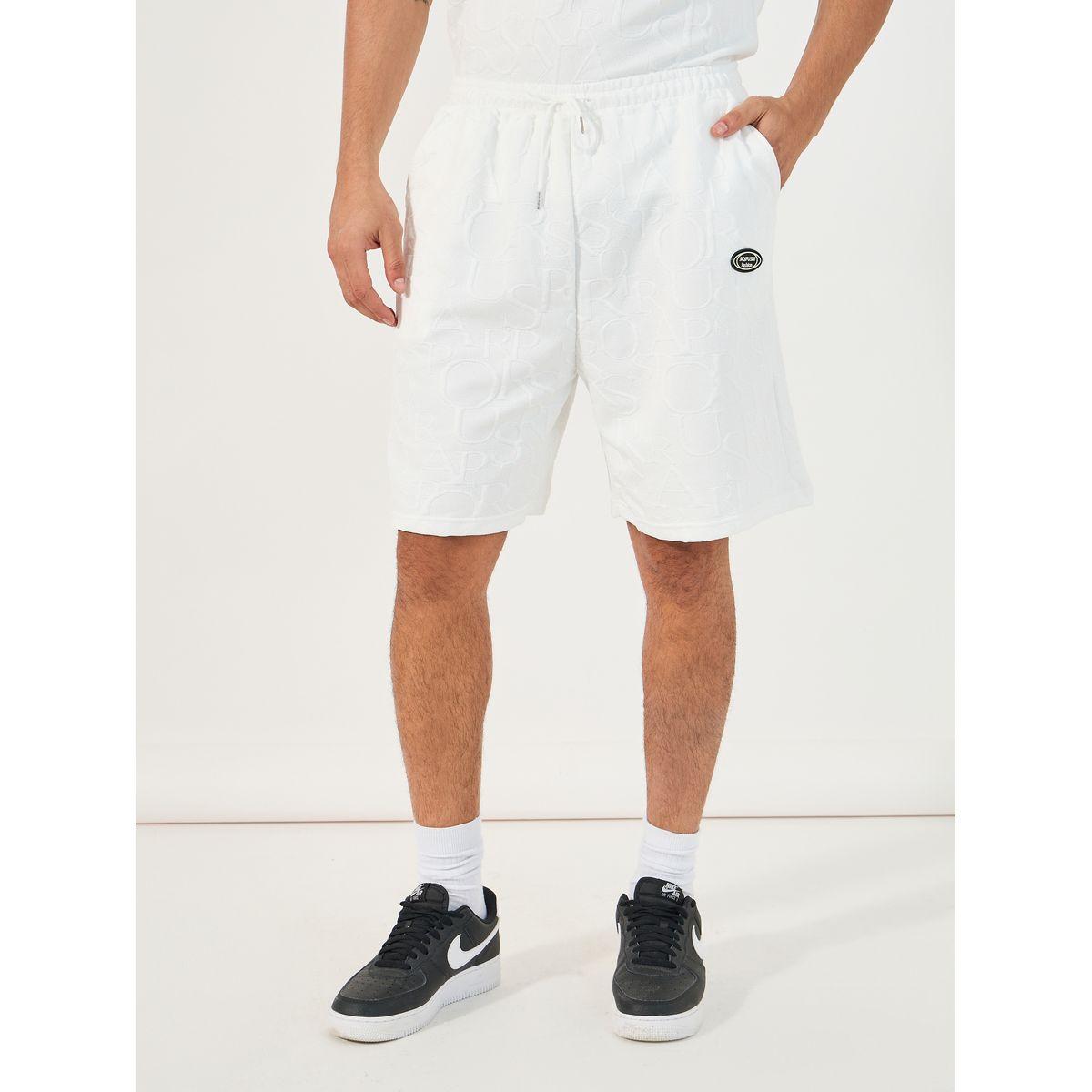 Styli Textured Oversized T-Shirt & Shorts Co-Ords-men-clothing-coordsets-image-4