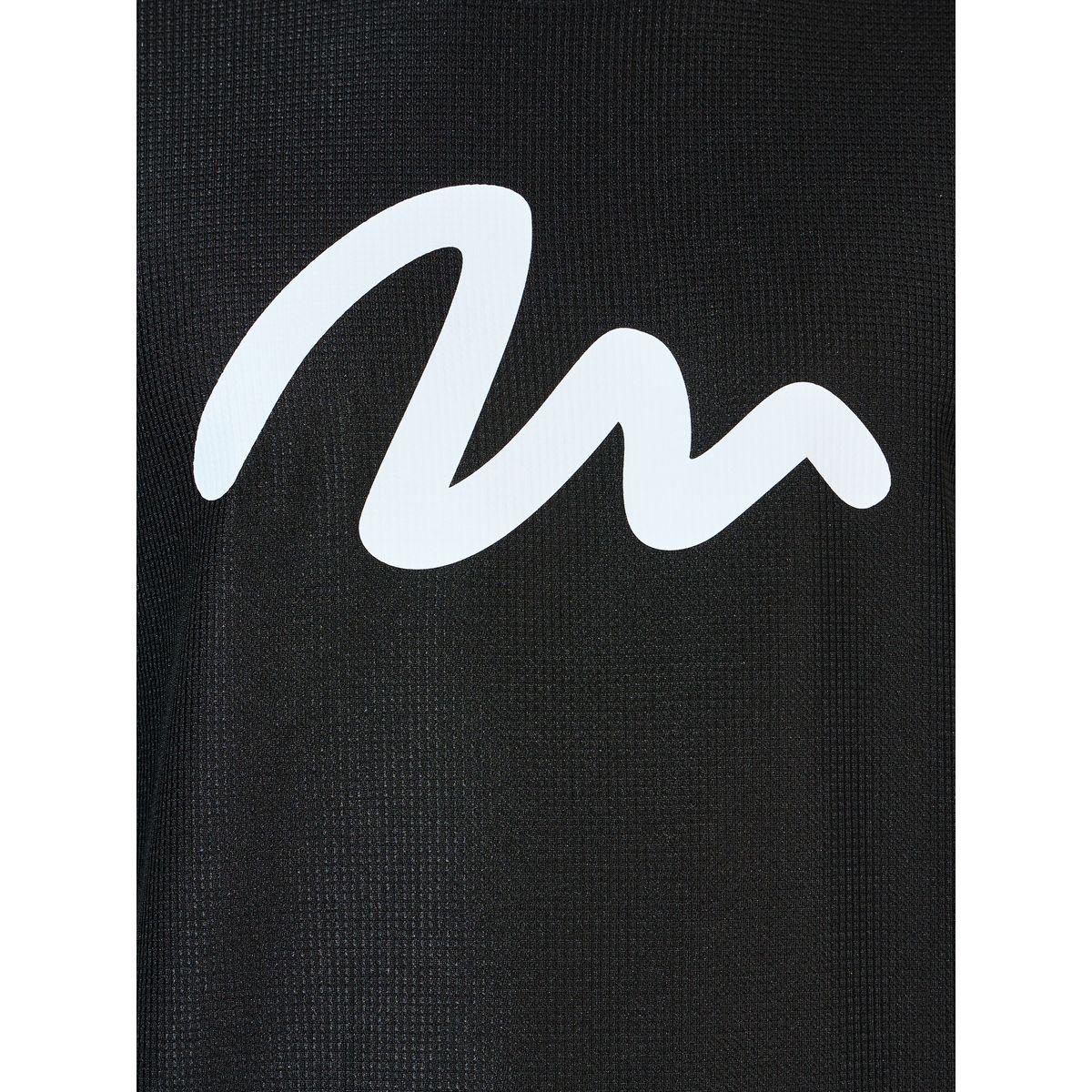 Styli Waffle Knit Graffiti Print Oversized T-Shirt & Shorts Co-Ords-men-clothing-coordsets-image-3