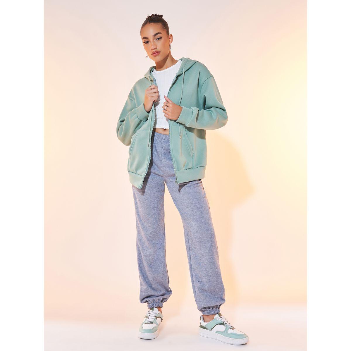 Styli Oversized Hooded Jacket with Drawstring-women-winterwear-coatsandjackets-jackets-image-3