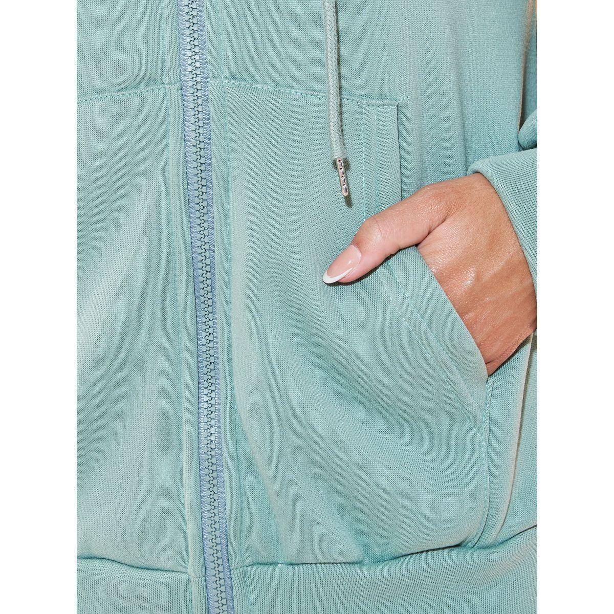 Styli Oversized Hooded Jacket with Drawstring-women-winterwear-coatsandjackets-jackets-image-4