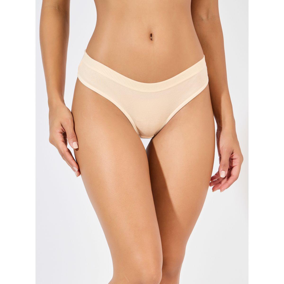 Styli Pack of 5 - Solid Cotton Rib Thong-women-clothing-lingerie-panties-image-2