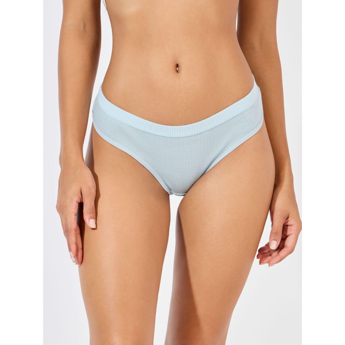 Styli Pack of 5 - Solid Cotton Rib Thong-women-clothing-lingerie-panties-image-8