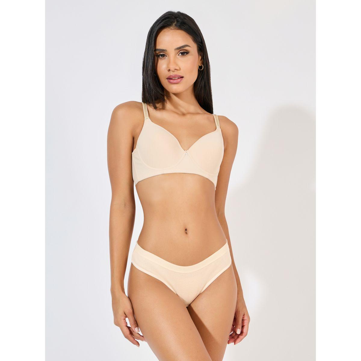 Styli Pack of 5 - Solid Cotton Rib Thong-women-clothing-lingerie-panties-image-9