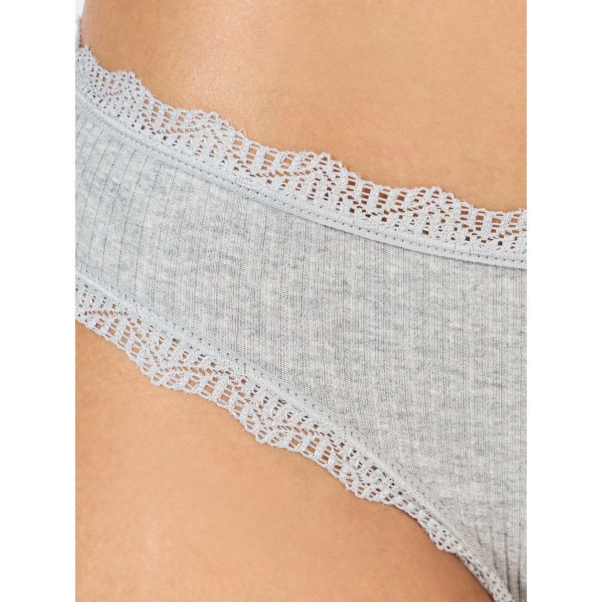 مجموعة من 4 سراويل داخلية بكيني بتفاصيل دانتيل-women-clothing-lingerie-panties-image-3