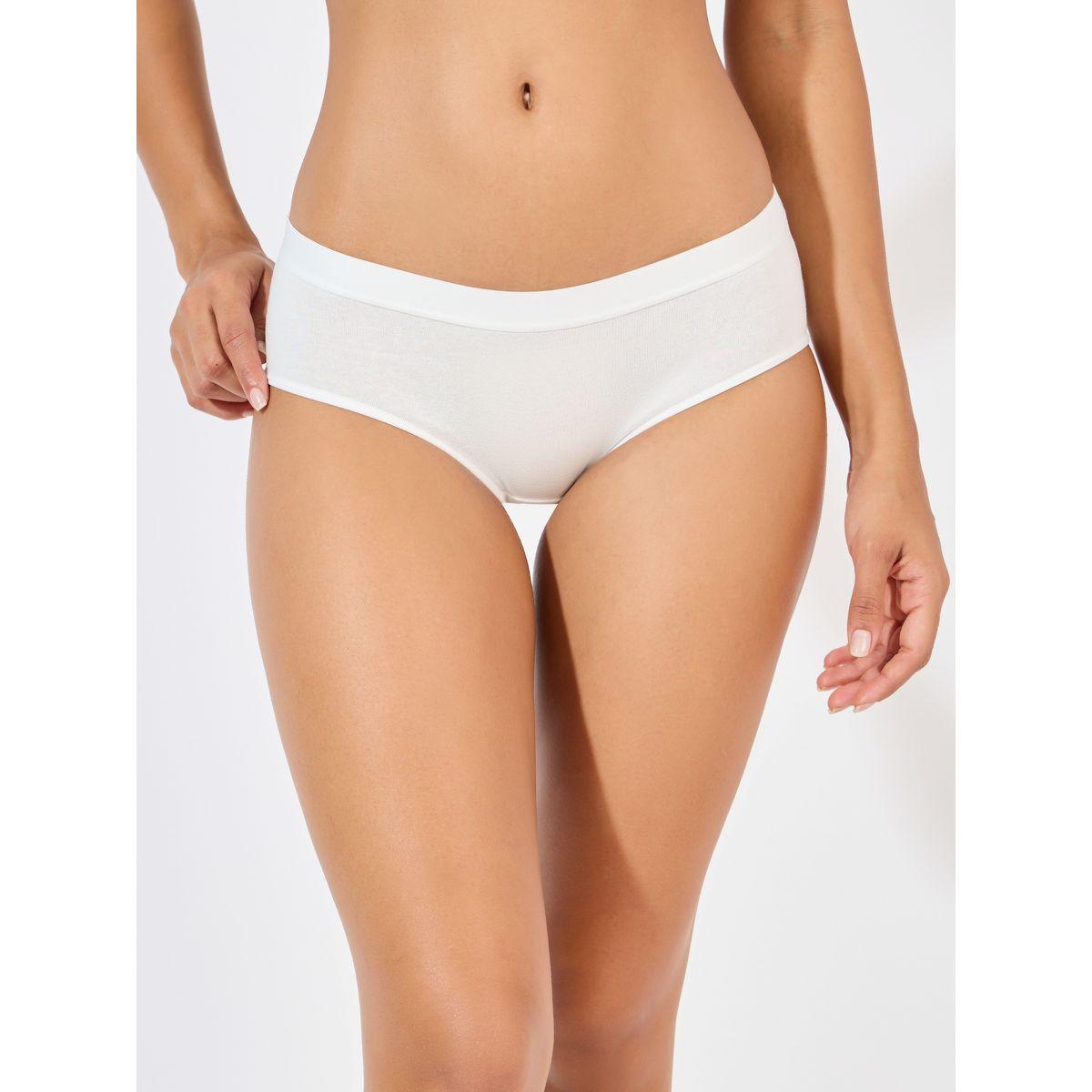 Styli Pack of 5 - Elastic Solid Cotton Short Brief-women-clothing-lingerie-panties-image-2