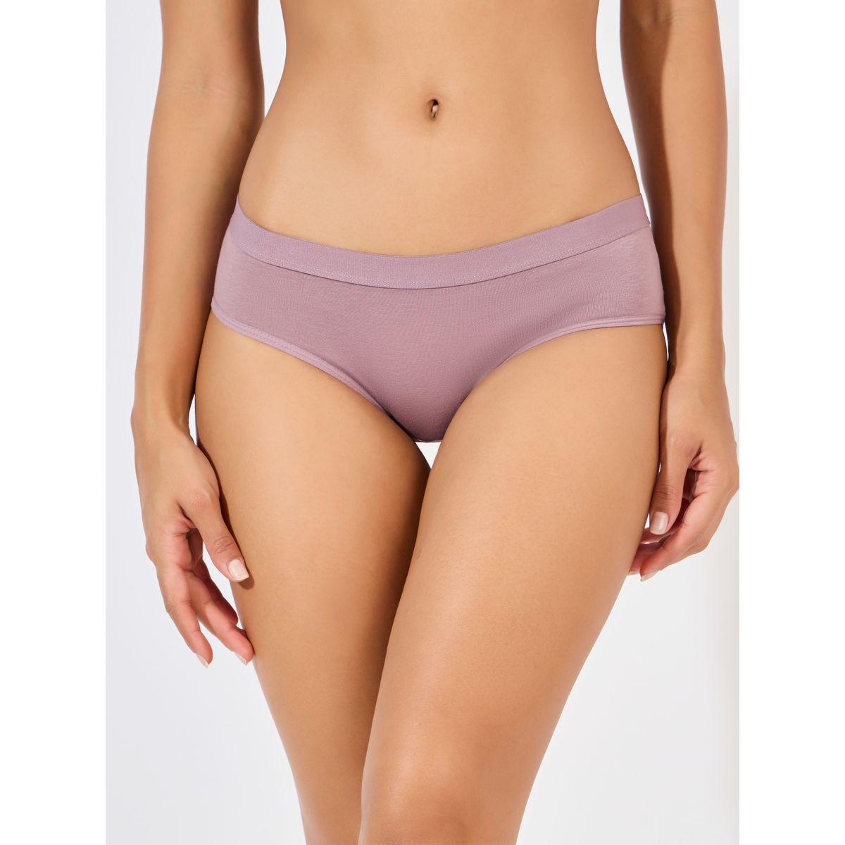 Styli Pack of 5 - Elastic Solid Cotton Short Brief-women-clothing-lingerie-panties-image-8